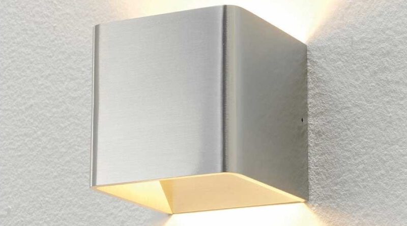 Foto Artdelight Wandlamp Fulda 10x10 cm aluminium
