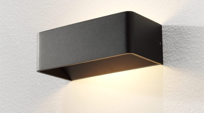 Foto Artdelight Wandlamp Mainz 20 x 7 cm zwart