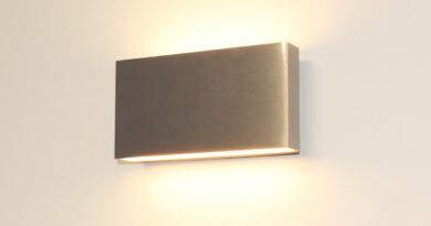 Foto Artdelight Wandlamp Box L 17 cm H 9 cm mat chroom