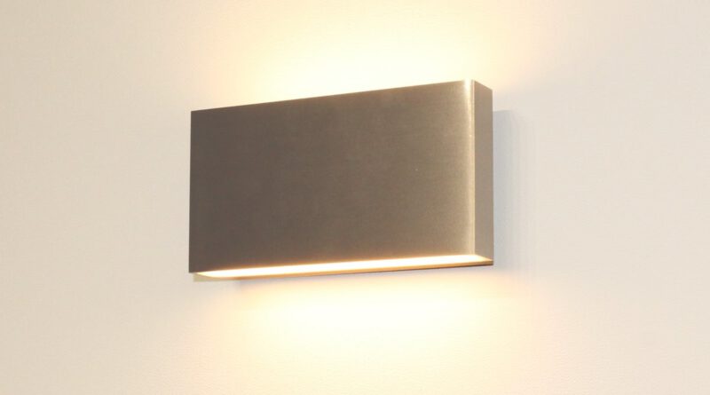 Foto Artdelight Wandlamp Box L 17 cm H 9 cm mat chroom