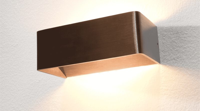 Foto Artdelight Wandlamp Mainz 20 x 7 cm licht brons