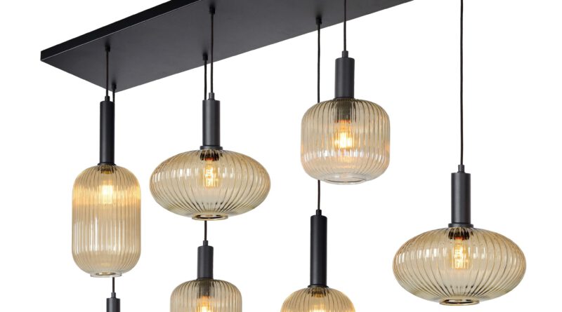 Foto Lucide MALOTO - Hanglamp - 7xE27 - Amber