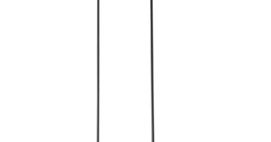 Foto Masterlight Hanglamp Real 2 LED 100 cm zwart nikkel