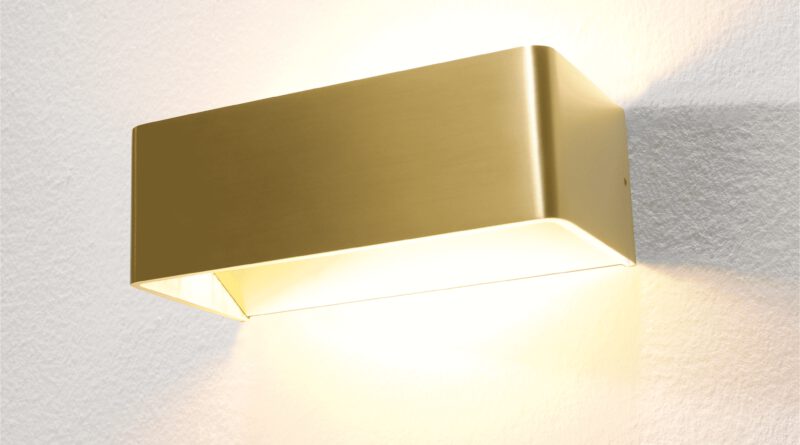 Foto Artdelight Wandlamp Mainz 20 x 7 cm mat goud