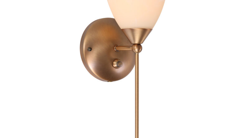 Foto Steinhauer Wandlamp burgundy 6684 brons