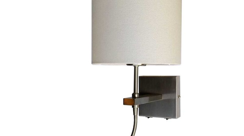 Foto Artdelight Wandlamp Quad incl. kap 20 cm mat chroom