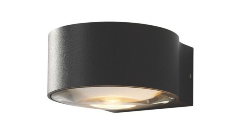 Foto Artdelight Wandlamp Hudson 11 cm antraciet