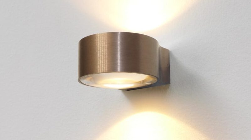 Foto Artdelight Wandlamp Hudson 11 cm licht brons