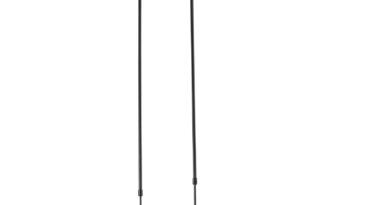 Foto Masterlight Hanglamp Real 2 LED 130 cm zwart nikkel