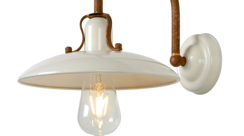 Foto Lucide RÃ–MER - Wandlamp - 1xE27 - Beige