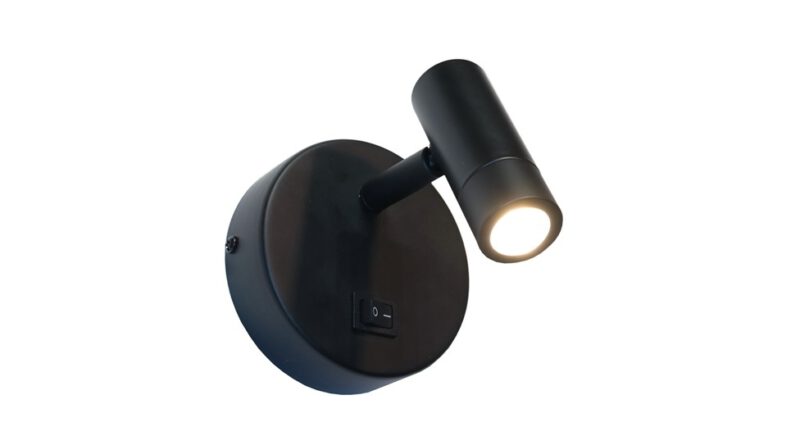 Foto Artdelight Wandlamp Simply zwart