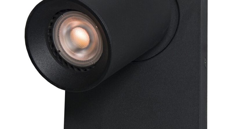 Foto Artdelight Wandlamp Megano 1 lichts zwart