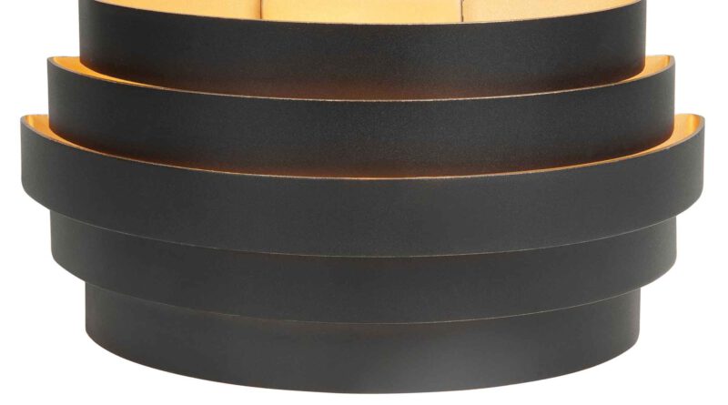 Foto Highlight Wandlamp Scudo B 25 cm zwart goud
