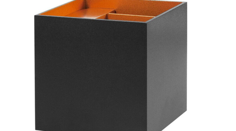 Foto Highlight Wandlamp Square zwart goud verstelbare bundel