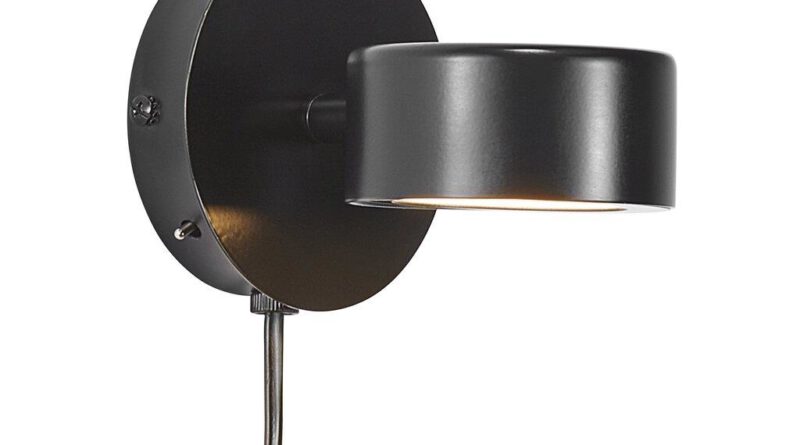 Foto Nordlux Wandlamp Clyde 10 cm 3 step dim zwart