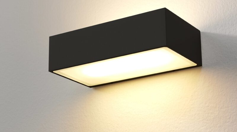Foto Artdelight Wandlamp Eindhoven L 18 cm zwart