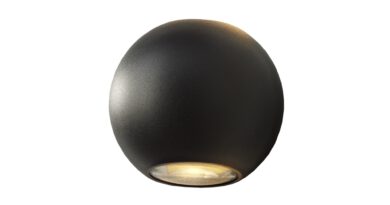 Foto Artdelight Wandlamp Denver 10 cm zwart