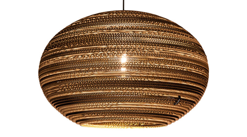 Foto Think Paper Hanglamp Lazy 640 64 cm bruin