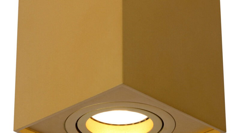 Foto Lucide TUBE - Plafondspot - 1xGU10 - Mat Goud / Messing