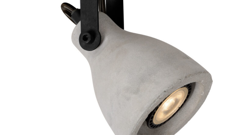 Foto Lucide CONCRI-LED - Plafondspot - 9 cm - LED Dimb. - GU10 - 1x5W 3000K - Zwart