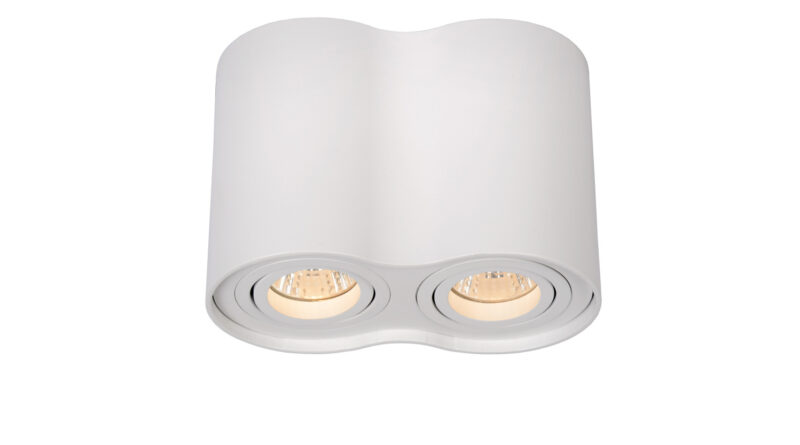 Foto Lucide TUBE - Plafondspot - 2xGU10 - Wit