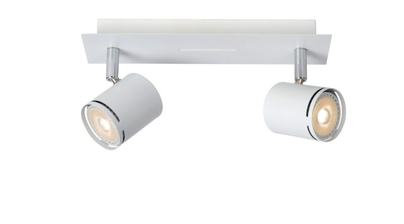 Foto Lucide RILOU - Plafondspot - LED Dimb. - GU10 - 2x5W 3000K - Wit