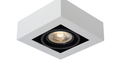 Foto Lucide ZEFIX - Plafondspot - LED Dim to warm - GU10 - 1x12W 2200K/3000K - Wit