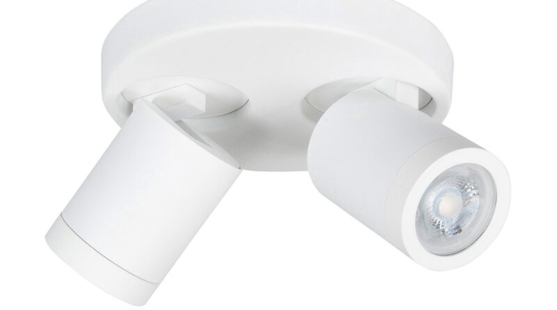 Foto Highlight Spot Oliver 2 lichts rond badkamer IP44 wit