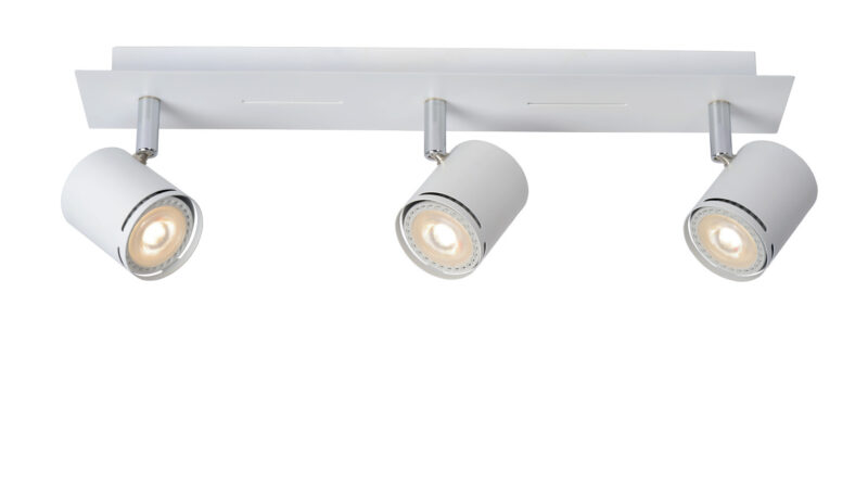 Foto Lucide RILOU - Plafondspot - LED Dimb. - GU10 - 3x5W 3000K - Wit