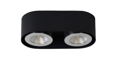 Foto Lucide RADUS Plafondlicht LED 2x5W 450LM 3000K Zwart