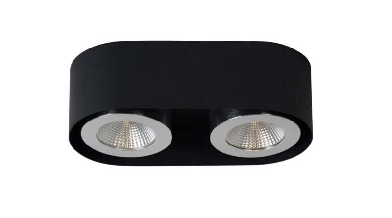 Foto Lucide RADUS Plafondlicht LED 2x5W 450LM 3000K Zwart