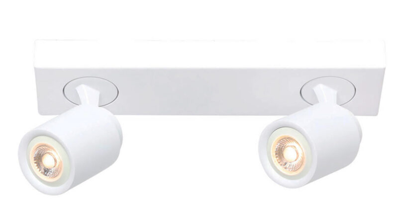 Foto Freelight Spot Razza 2 lichts L 32 cm GU10 wit