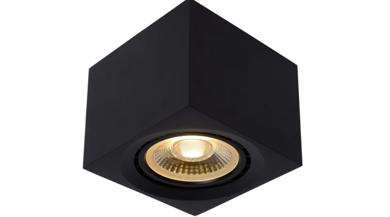 Foto Lucide FEDLER - Plafondspot - LED Dim to warm - GU10 - 1x12W 2200K/3000K - Zwart