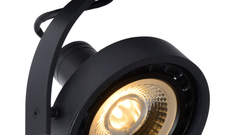 Foto Lucide DORIAN - Plafondspot - LED Dim to warm - GU10 - 1x12W 2200K/3000K - Zwart