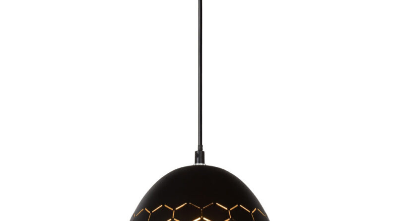 Foto Lucide GALLA - Hanglamp - 25 cm - 1xE27 - Zwart