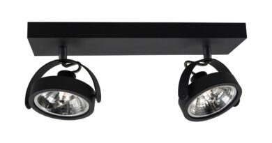 Foto Artdelight Spot Wajer 2 lichts L 40 cm zwart