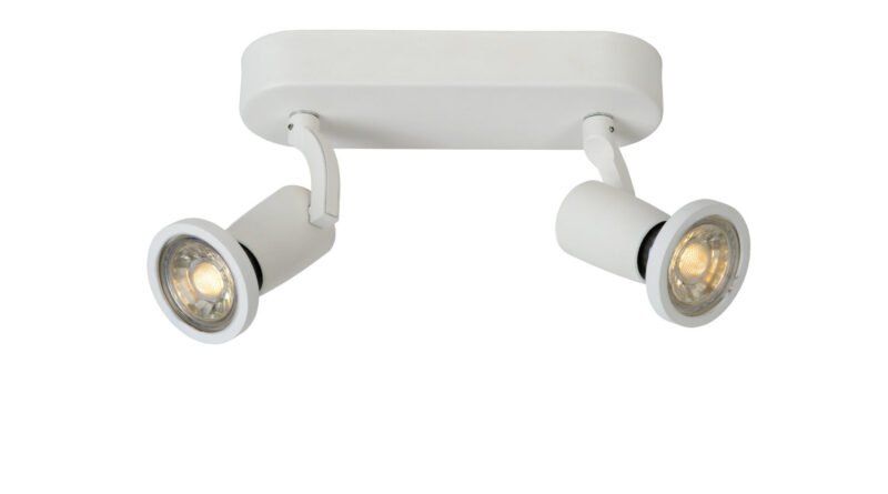 Foto Lucide JASTER-LED - Plafondspot - LED - GU10 - 2x5W 2700K - Wit