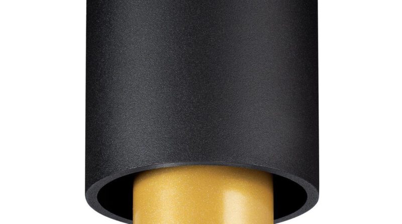 Foto Sollux Plafondlamp Nesi zwart goud