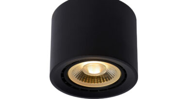 Foto Lucide FEDLER - Plafondspot - 12 cm - LED Dim to warm - GU10 - 1x12W 2200K/3000K - Zwart
