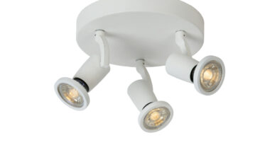 Foto Lucide JASTER-LED - Plafondspot - 20 cm - LED - GU10 - 3x5W 2700K - Wit
