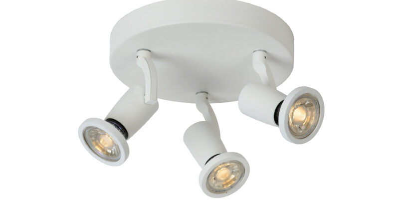 Foto Lucide JASTER-LED - Plafondspot - 20 cm - LED - GU10 - 3x5W 2700K - Wit