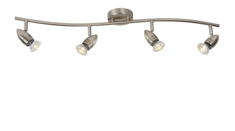 Foto Lucide CARO-LED - Plafondspot - LED - GU10 - 4x5W 2700K - Mat chroom