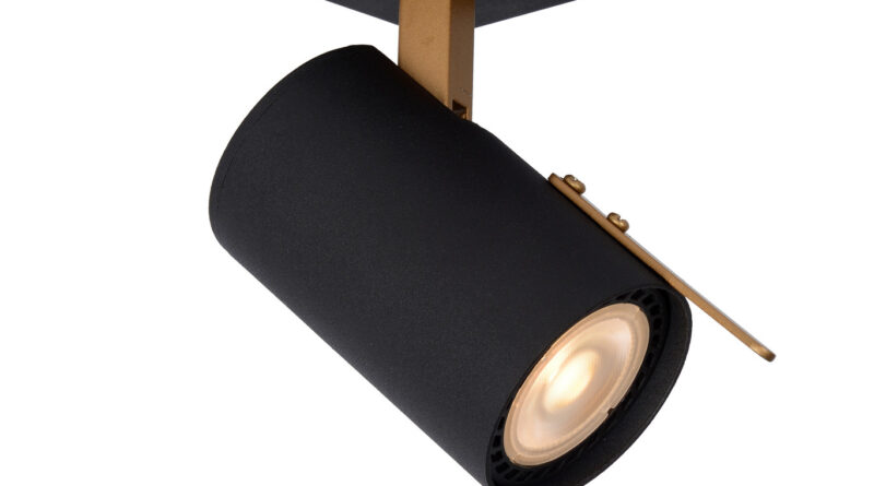 Foto Lucide GRONY - Plafondspot - LED Dim to warm - GU10 - 1x5W 2200K/3000K - Zwart