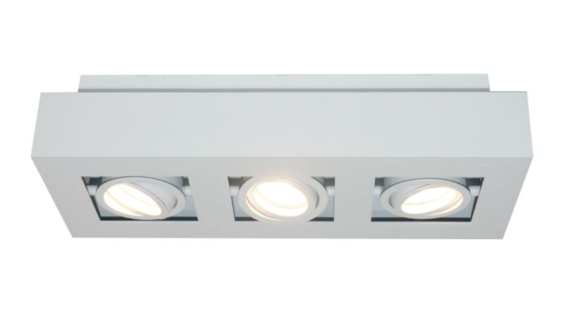 Foto Artdelight Spot Bosco 3 lichts L 36 cm B 14 cm wit