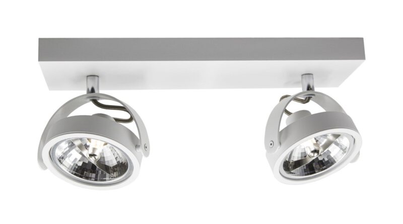 Foto Artdelight Spot Wajer 2 lichts L 40 cm wit