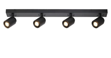 Foto Freelight Spot Razza 4 lichts L 76 cm GU10 zwart