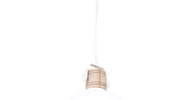 Foto Mexlite Hanglamp mexlite gearwood 3000w wit