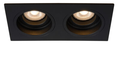 Foto Lucide EMBED - Inbouwspot - 2xGU10 - Zwart