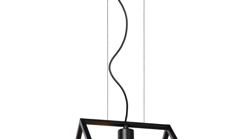 Foto Lucide FABIAN - Hanglamp - 1xE27 - Zwart