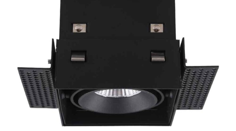 Foto Artdelight Inbouwspot Trofa 1 lichts GU10 Trimless zwart